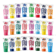Tub Works Bath Paint Set shows 24 colors for creative toddler play in the tub