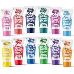 Tub Works bath paint soap blue tube for tub wall art and creative play.
