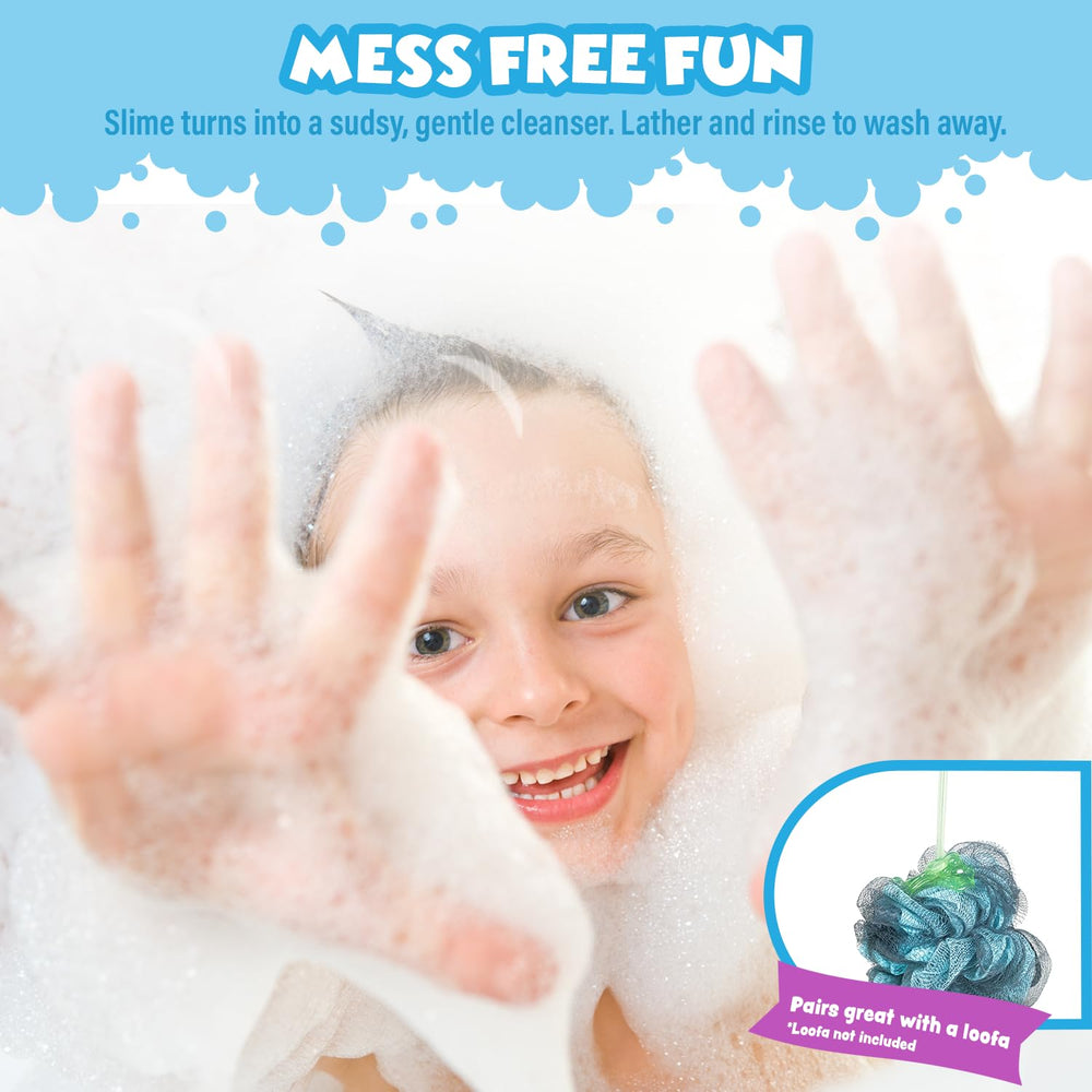 Tub Works Bath Slime blue Blueberry provides fruity scent and soft cleansing