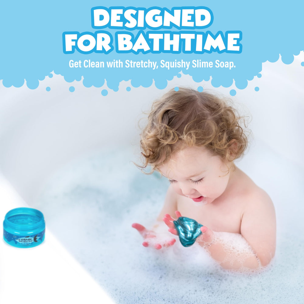 Tub Works Cosmic Bath Slime milky way blue berry jar bright and inviting for bath time