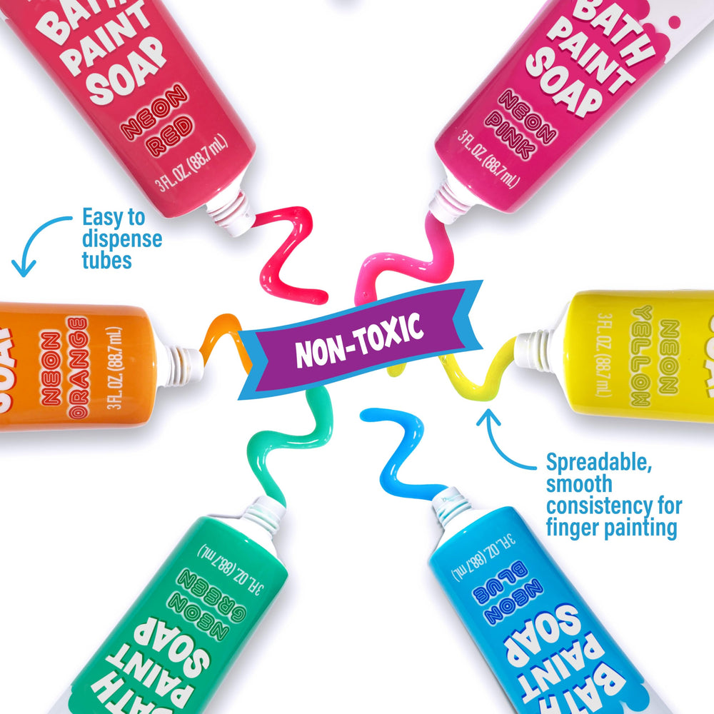 Kid-friendly non-toxic bath paint suitable for toddlers