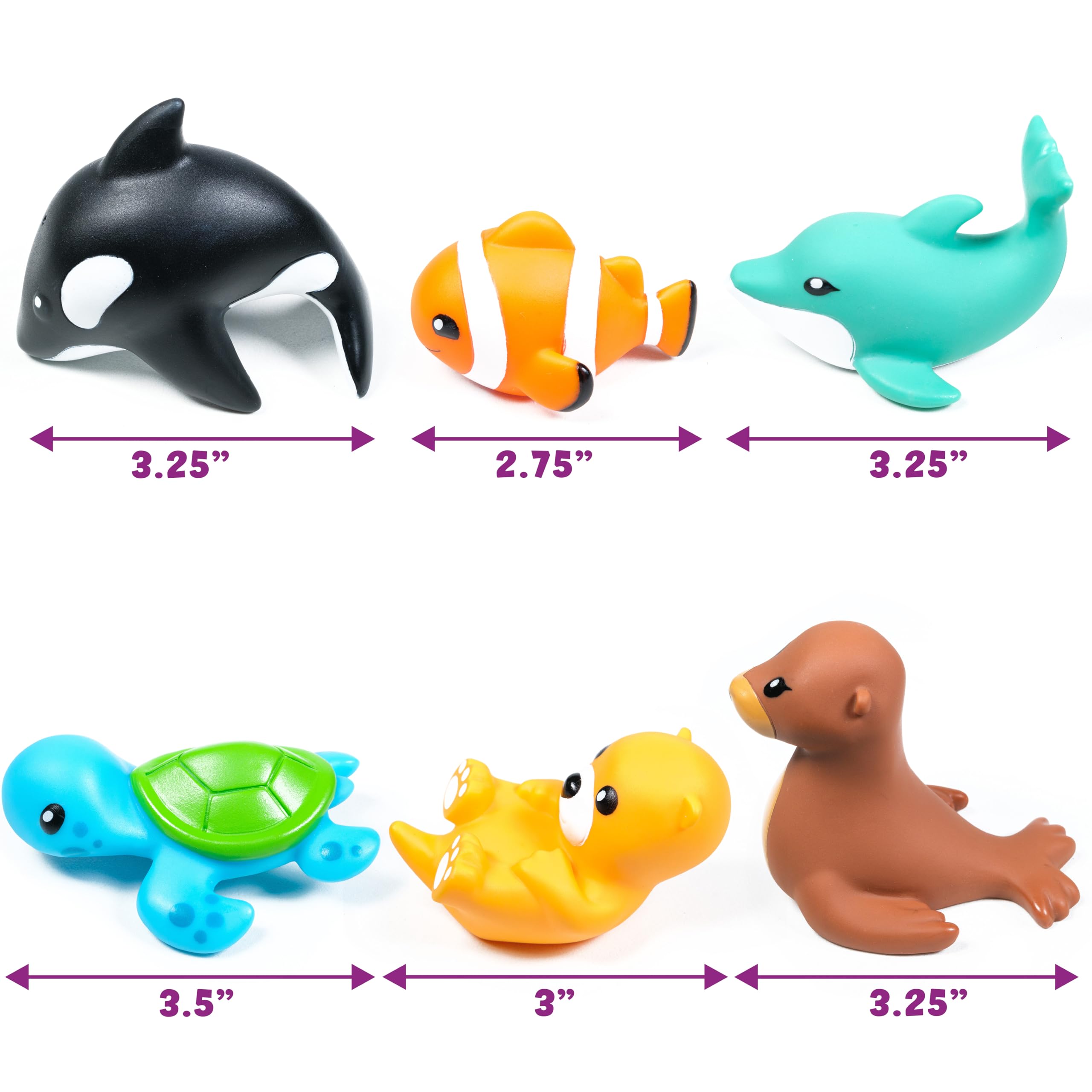 Tub Works Marine Dolphin toy vibrant and squeezable for baths