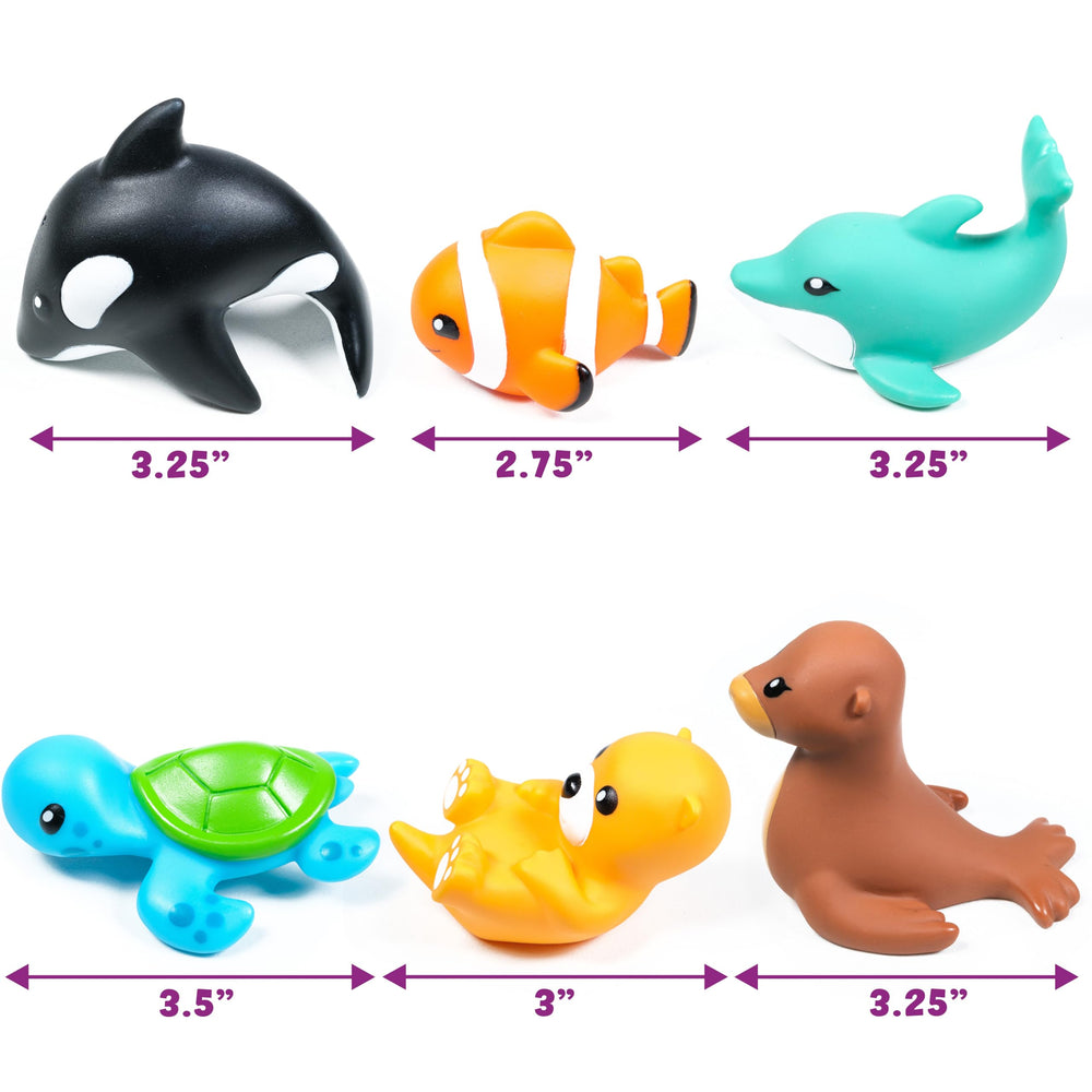 Tub Works Marine Dolphin toy vibrant and squeezable for baths