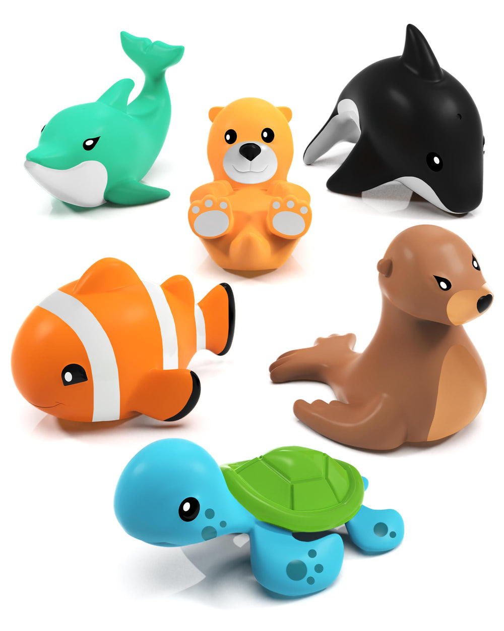 Tub Works Marine Sea Otter toy floats and reduces bath moisture