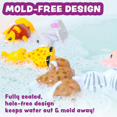 Tub Works Savanna leopard mold-free bath toy ready for splashy play.