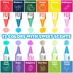 Tub Works Sweet Scents Smooth Bath Crayons non-toxic formula safe for toddlers and kids.