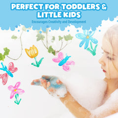 Toddler bath toy paint playset fuels imaginative water play