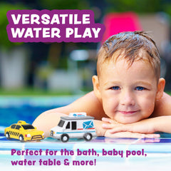 Tub Works Floating Bath Cars stay buoyant and fun during water play