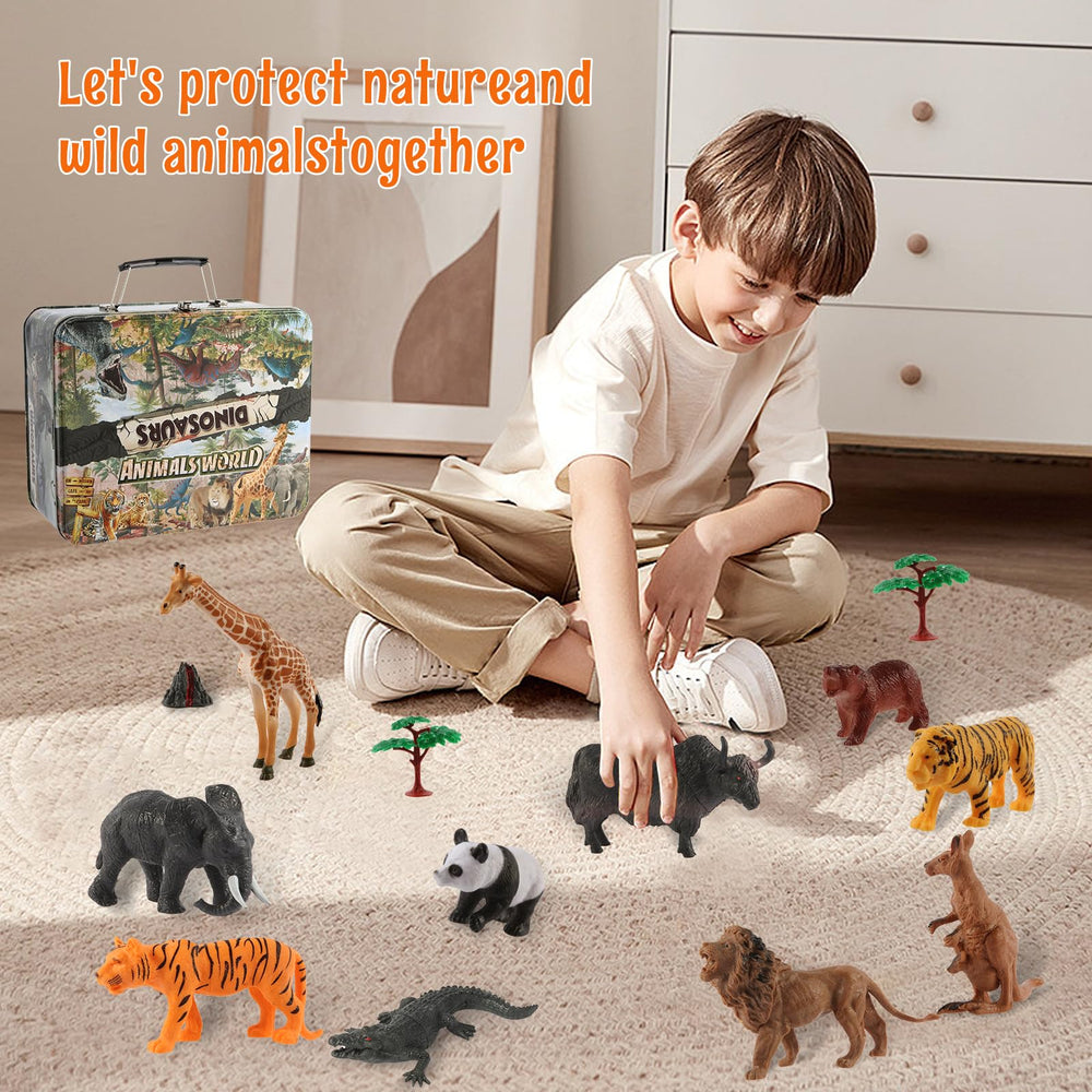 Tubasaya safari horse figure 3-inch great for motion-based play.