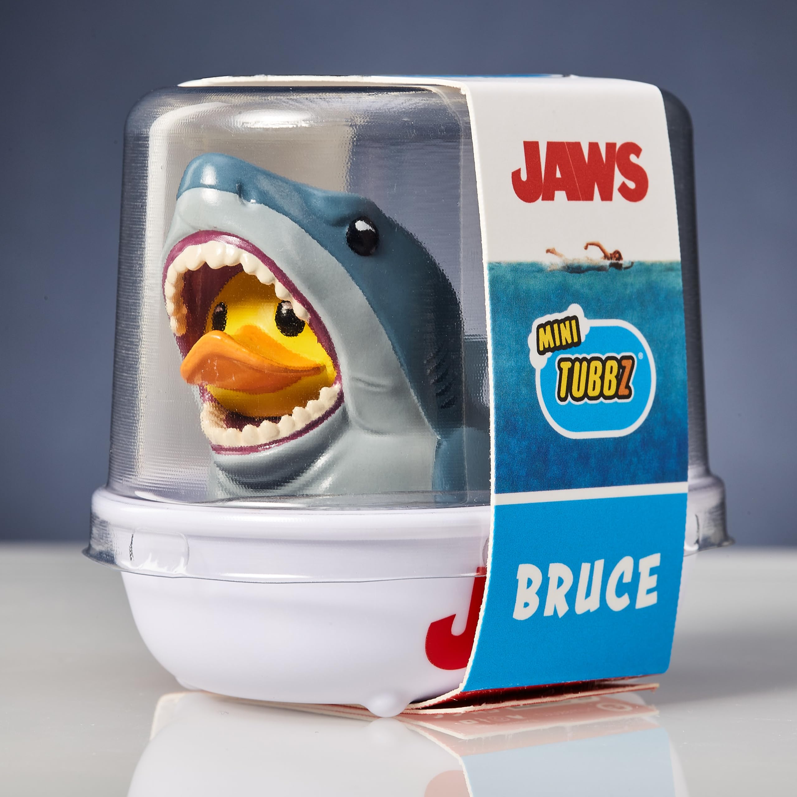 TUBBZ Bruce mini collectible vinyl duck, fan-worthy display piece
