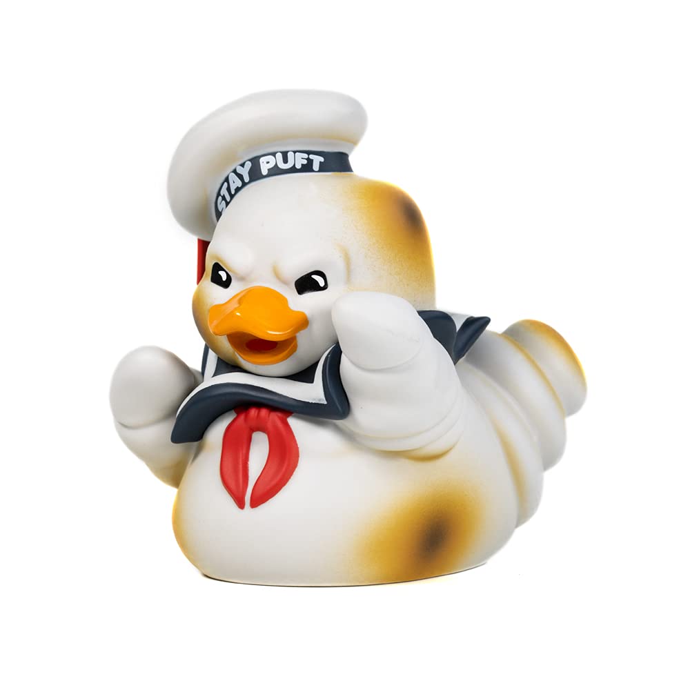 TUBBZ Ghostbusters Stay Puft duck front view for display shelf