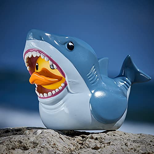 TUBBZ Jaws Bruce duck vinyl collectible ready for desk or shelf display.