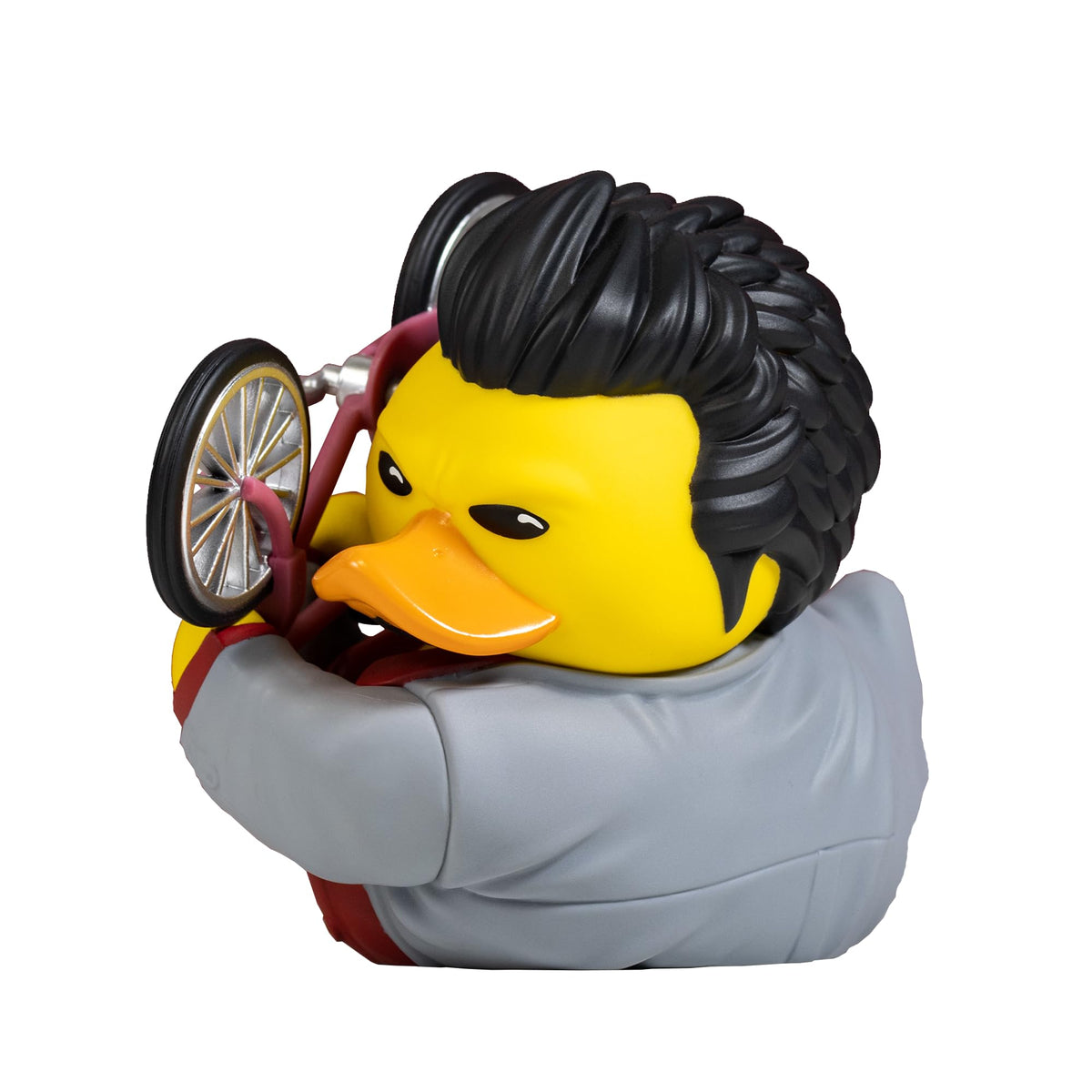 TUBBZ Yakuza Kazuma Kiryu cosplaying duck figure ideal for shelf display.