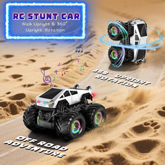 Tubkam 4WD RC car conquering varied terrains for indoor and outdoor fun.