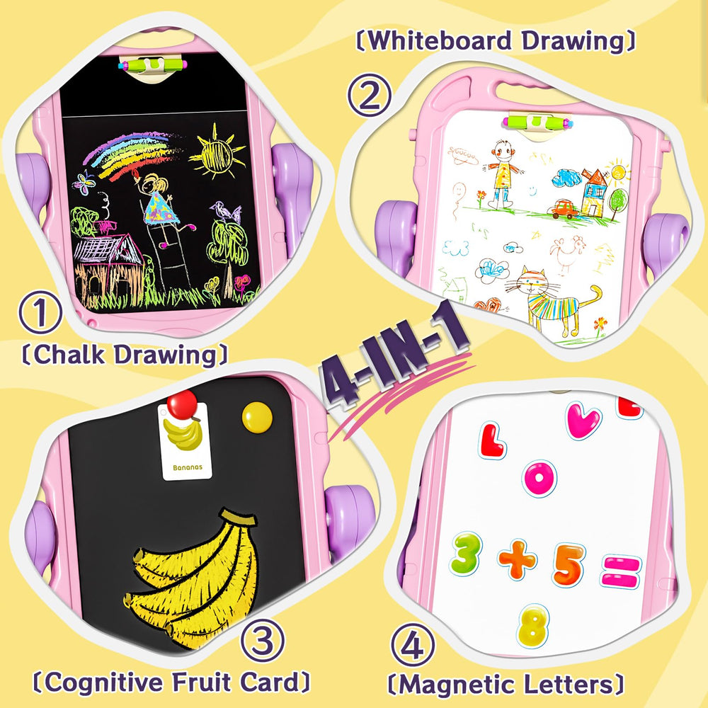 Tubokoro art easel 360° rotation lets kids switch drawing angles easily