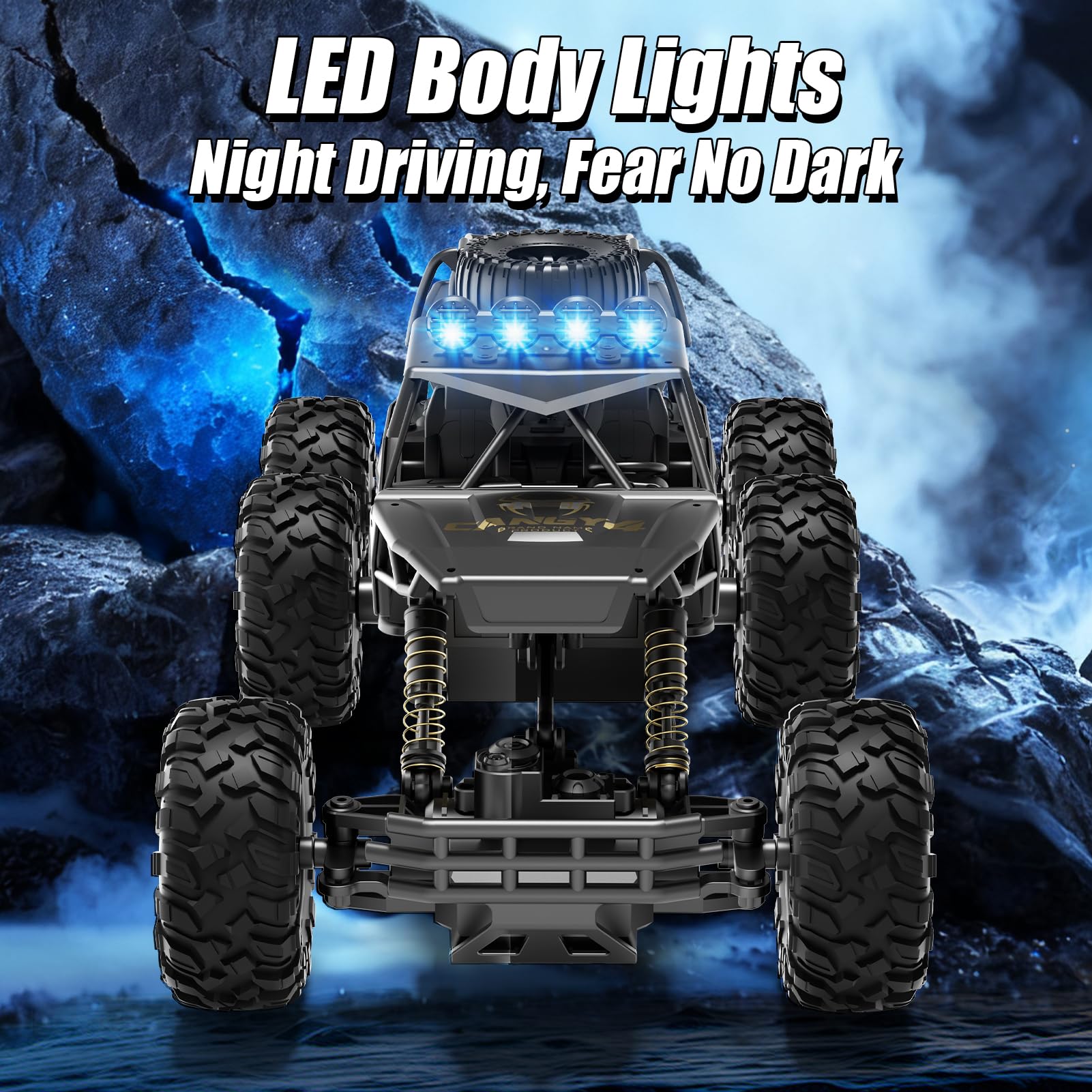 Tubokoro RC car 4WD helps climb grass and sand.