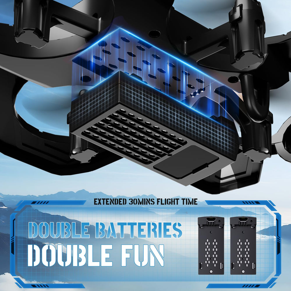 Tubokoro RC Plane includes dual batteries to extend flight time up to 30 minutes.