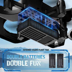 Tubokoro RC Plane includes dual batteries to extend flight time up to 30 minutes.