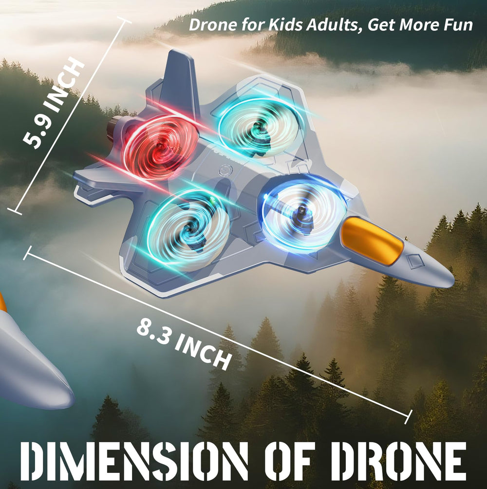 Tubokoro RC Plane LED night lights illuminate the sky.