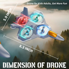 Tubokoro RC Plane LED night lights illuminate the sky.
