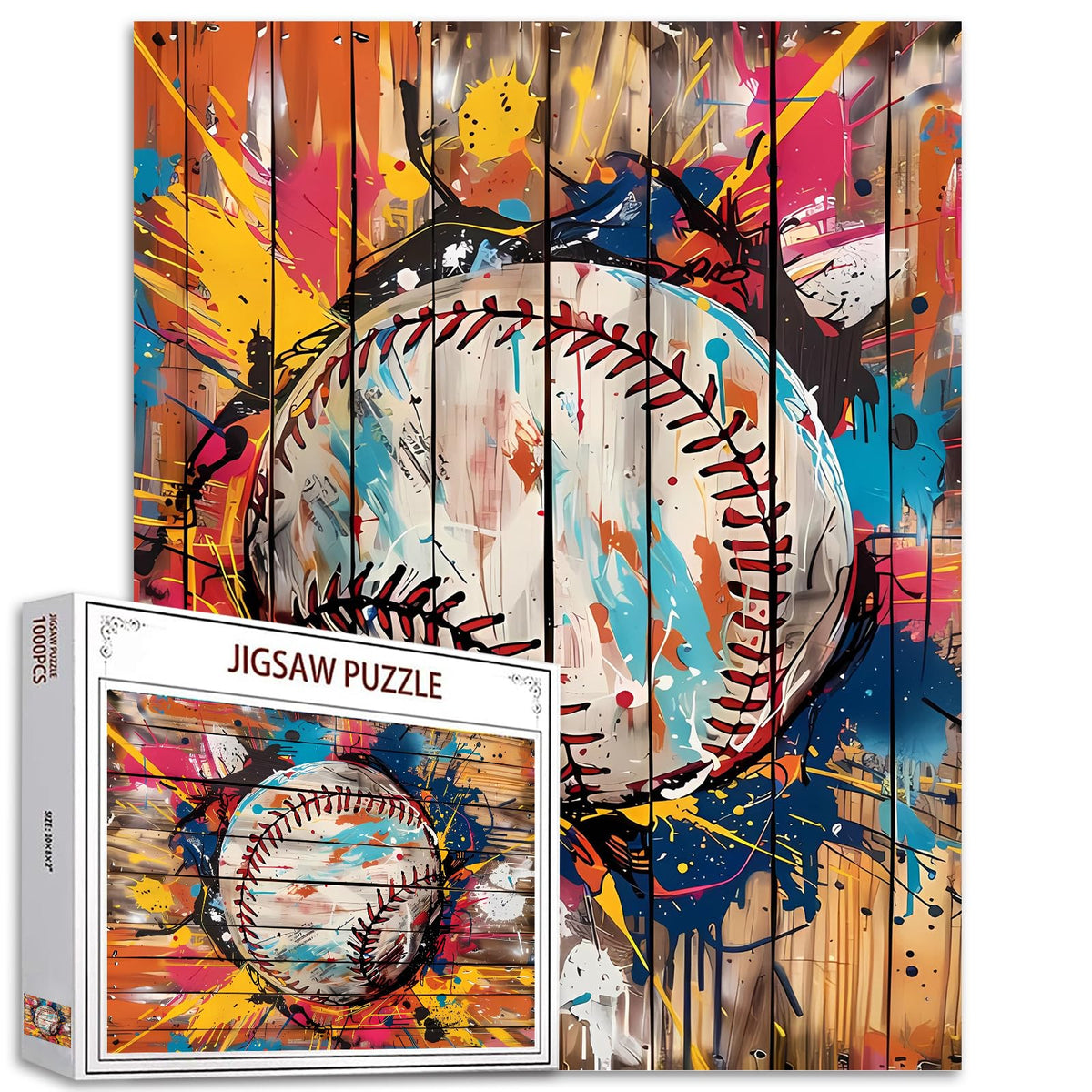 Tucocoo baseball Banksy puzzle image for immersive puzzling sessions