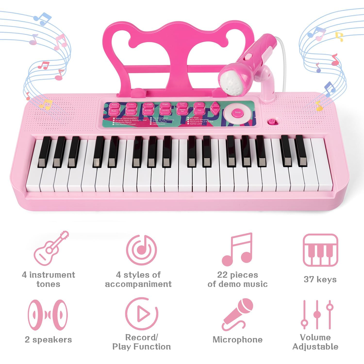 Tucraew dual speakers—stereo sound enhances young learners' play.