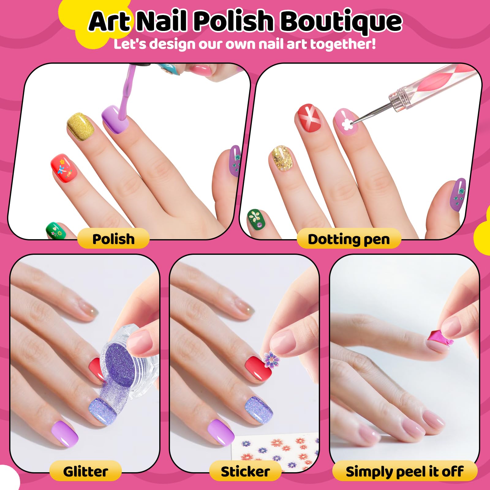 Tudaymol gems sticker sheet adds shimmering accents.