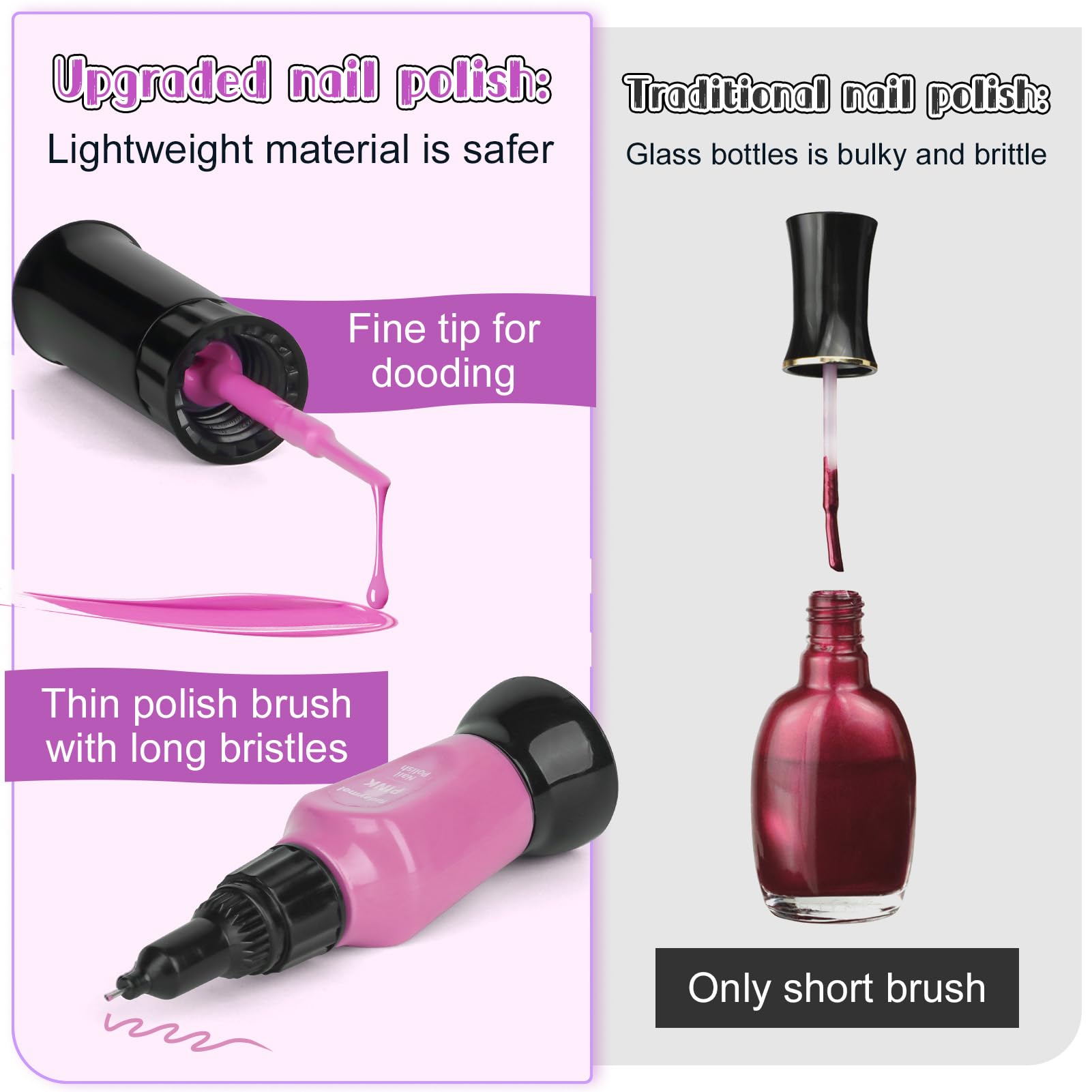Tudaymol Nail Polish Colors Set with vibrant shades for imaginative design