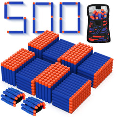 Tudaymol Nerf bullets 500-pack darts in blue for safe foam play with Elite blasters