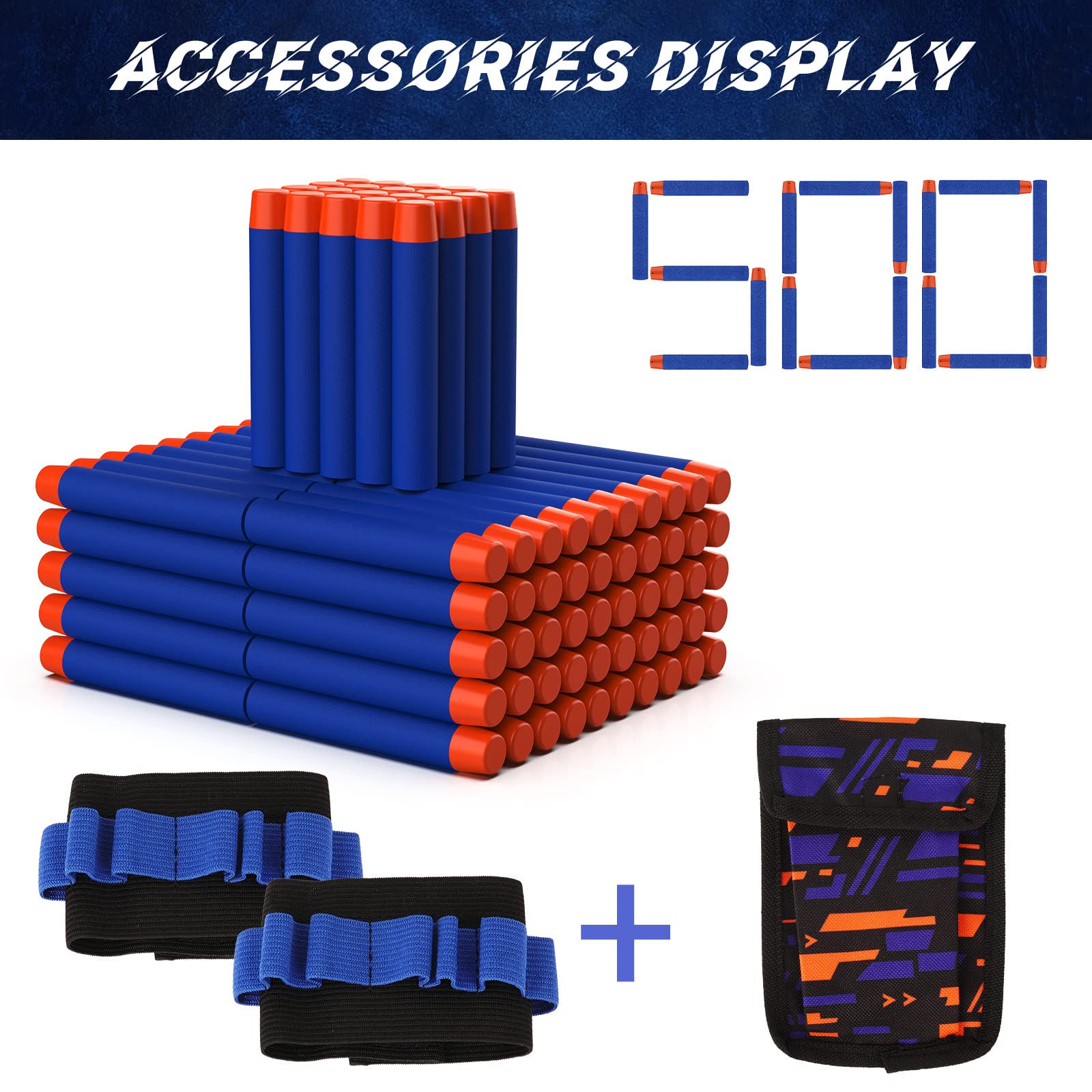 Soft-headed foam bullets reduce impact while maintaining reliable distance in play