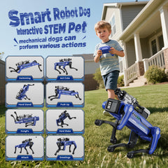 TUEESN Smart Robot Dog remote-control action showcases lively performance.