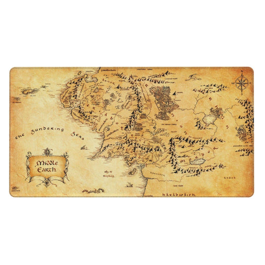 Tujue MTG aged map playmat rolled for travel and storage