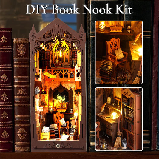 TuKIIE DIY Book Nook parts highlights clean cuts for accurate, enjoyable assembly.
