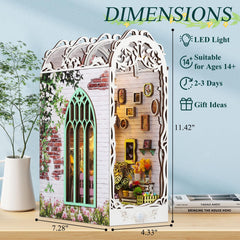 TuKIIE Flower House Kit dust-proof roof protects your tiny scene