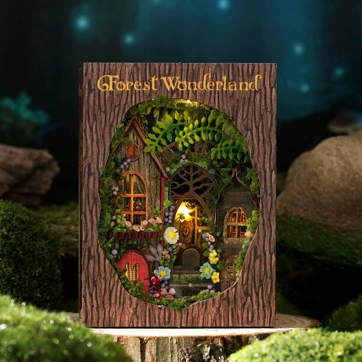 TuKIIE Forest Wonderland opened cube shown for versatile shelf display.