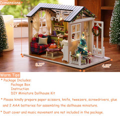 TuKIIE DIY Miniature Dollhouse Kit display ready piece for home decor