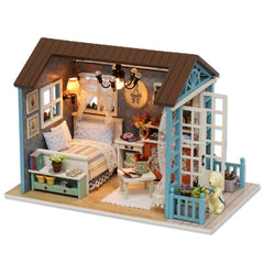 TuKIIE Forest Times box view of the dollhouse kit, ideal for tabletop display.