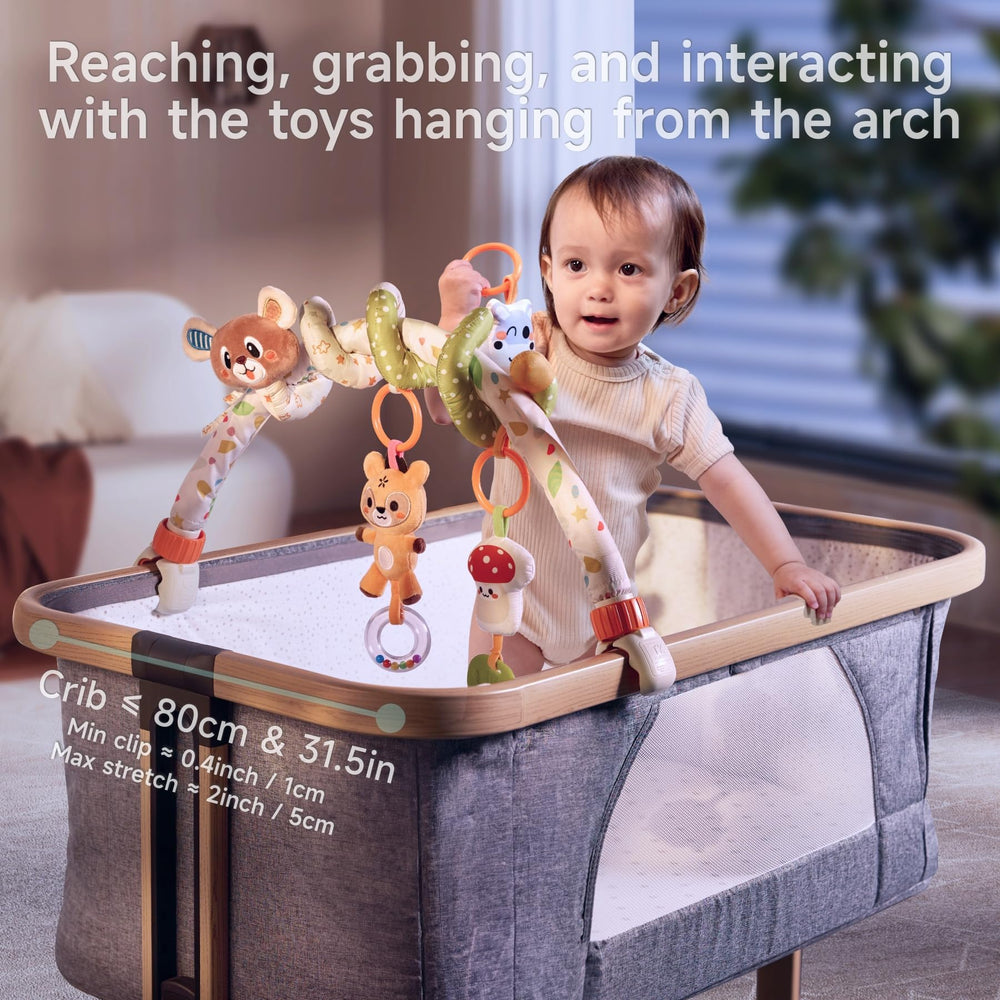 Tumama Kids arch clips are adjustable for strollers, cribs, or car seats.