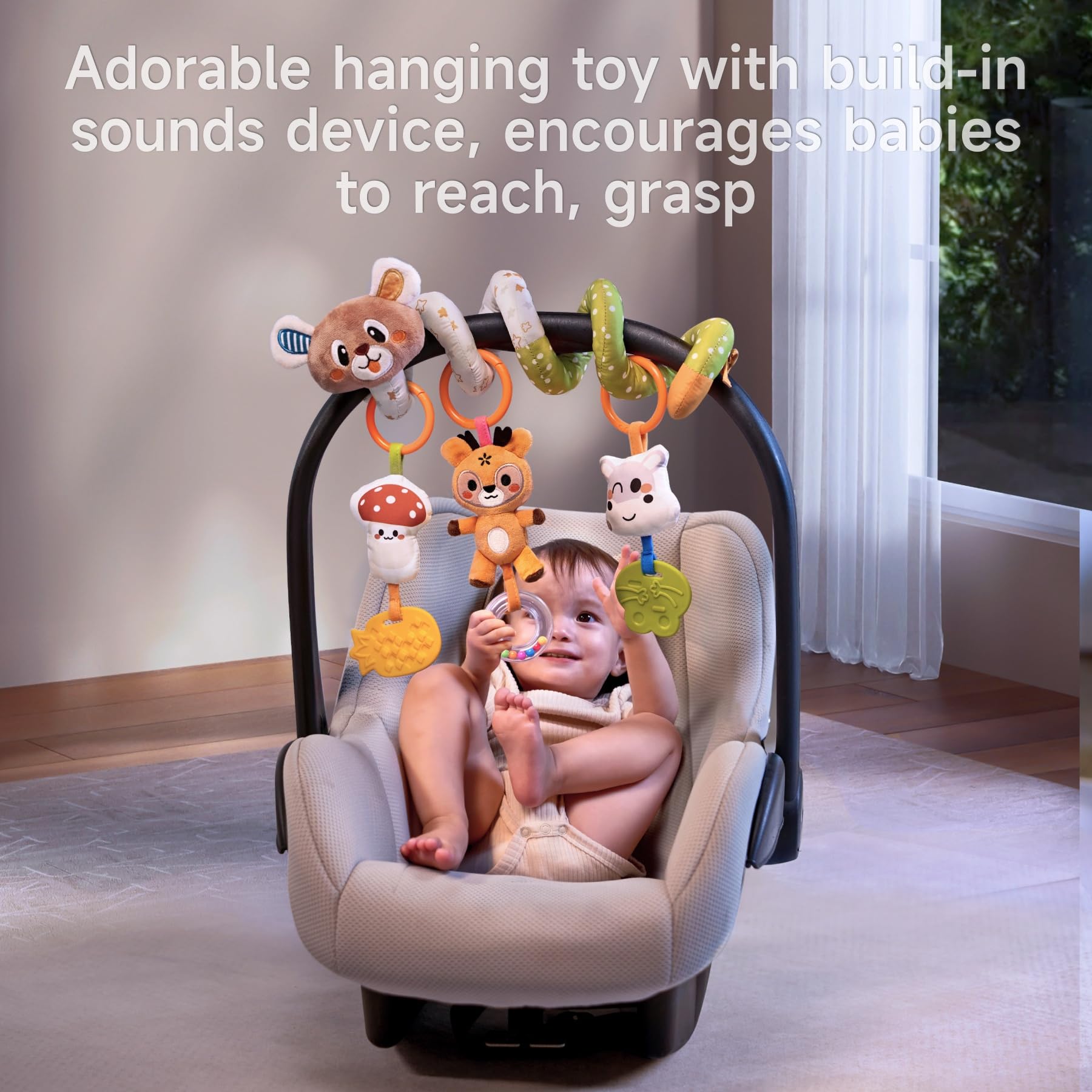 Tumama Kids arch is ideal for stroller rides and crib time.