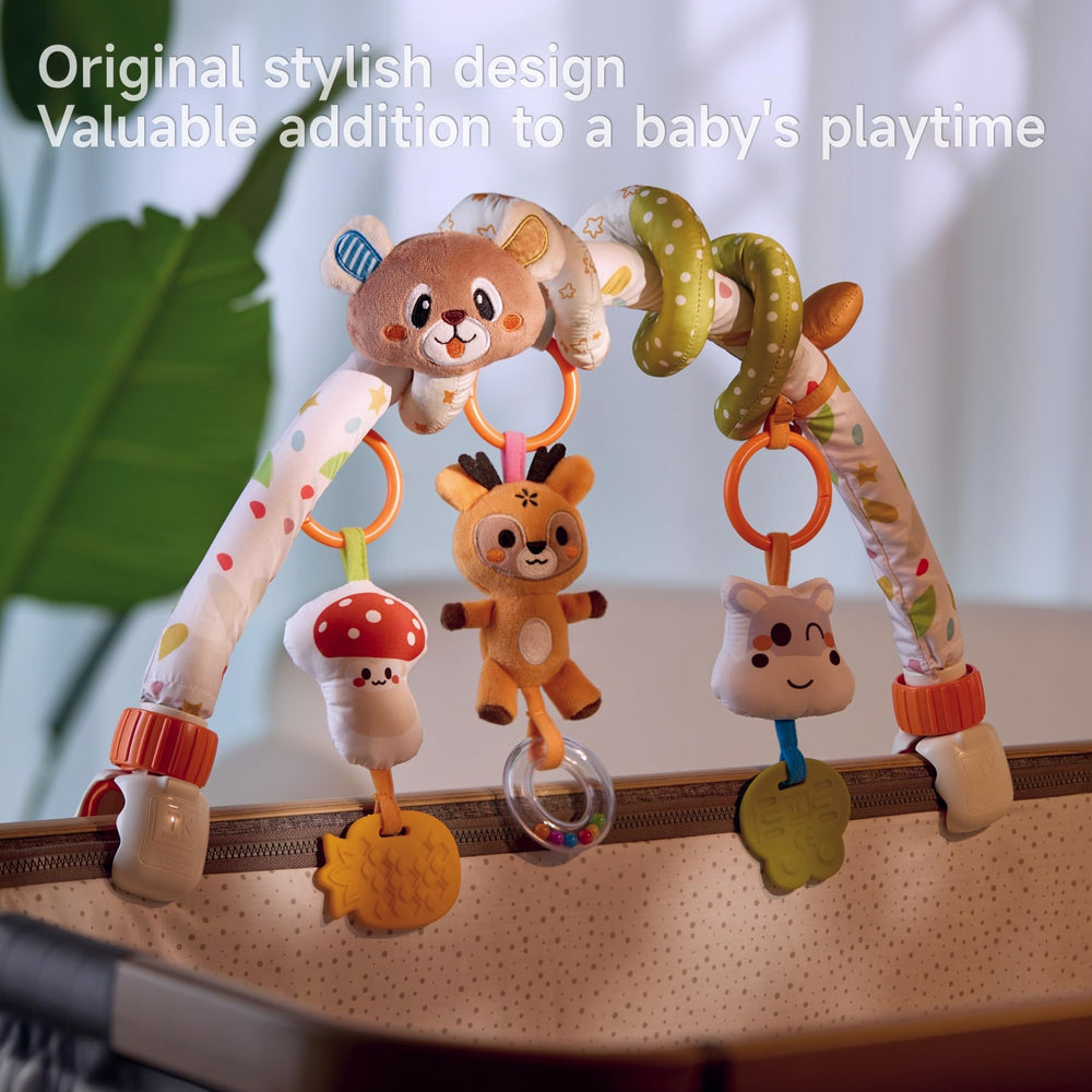 Tumama Kids grip-promoting toys with rattles and beads.