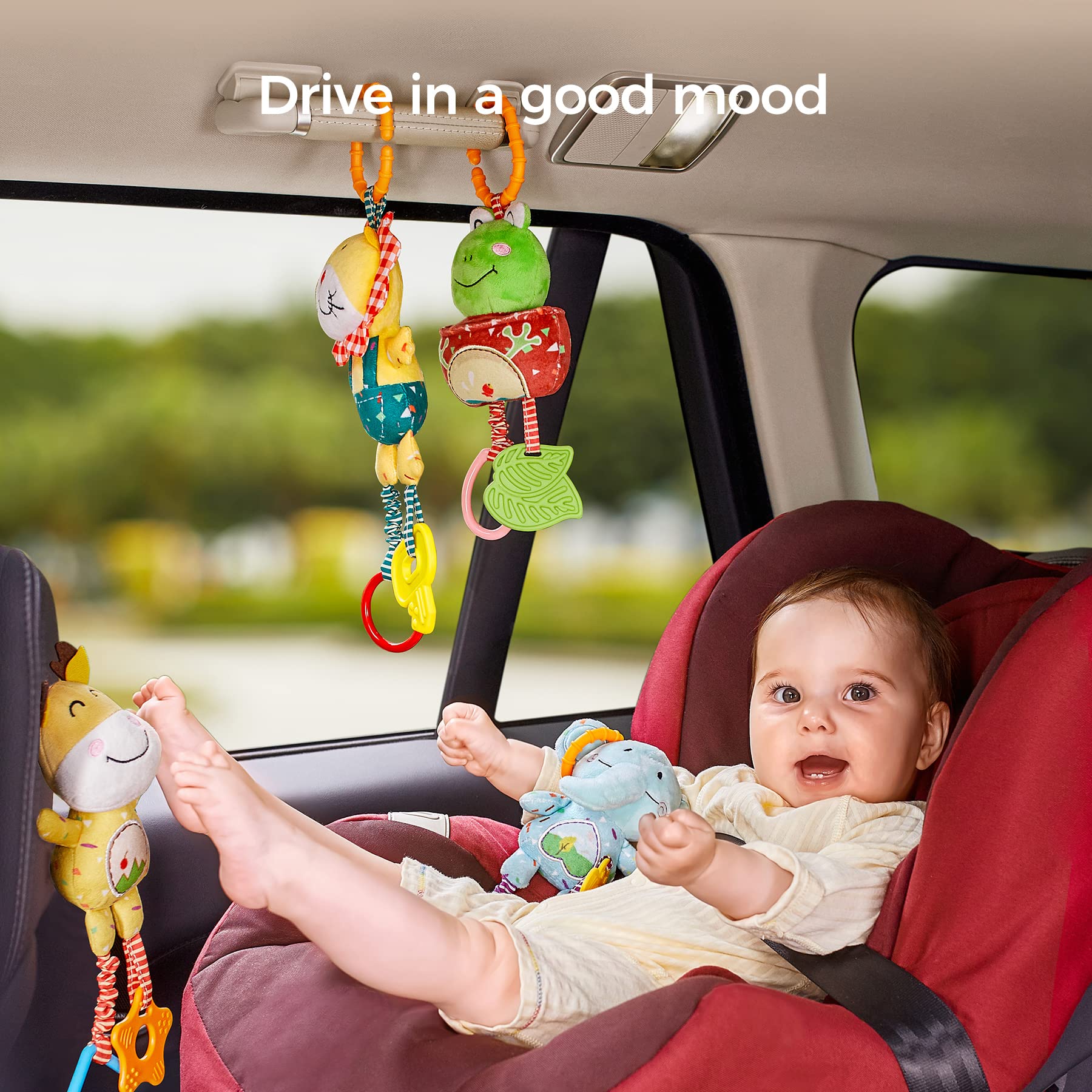 TUMAMA KIDS hanging ring design enables quick stroller attachment