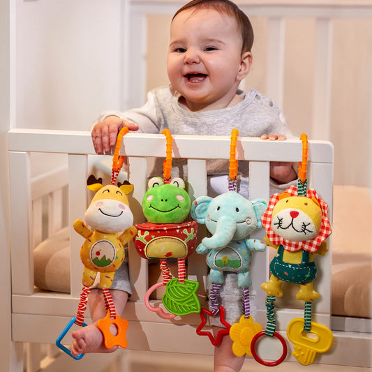 TUMAMA KIDS lion rattle plush toy encourages tactile exploration and gentle stimulation