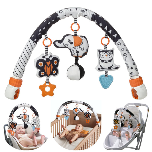 TUMAMA KIDS butterfly rattle with teether for newborn visual and auditory engagement