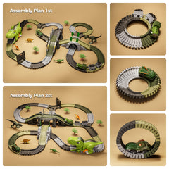 Tumama Kids dinosaur figures spark imaginative stories during races.