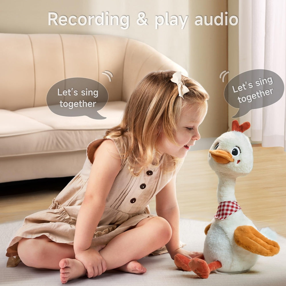 TUMAMA KIDS soft plush duck is gentle on touch and easy to clean