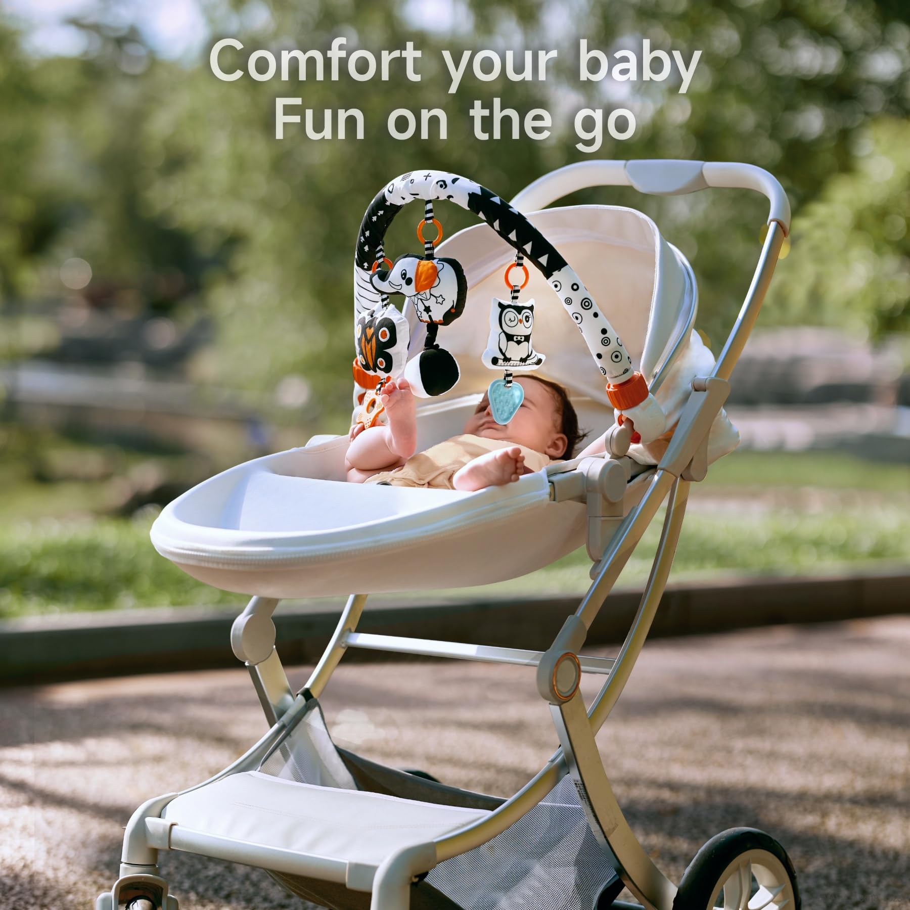 TUMAMA KIDS flexible clip-on keeps toys within reach on strollers and cribs