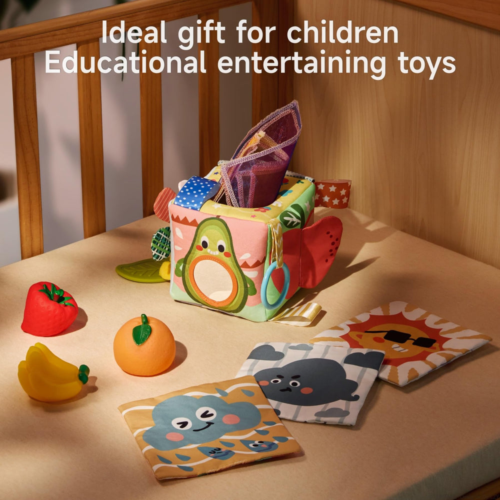 TUMAMA Kids fruit squeeze toys produce soft sounds to stimulate exploration