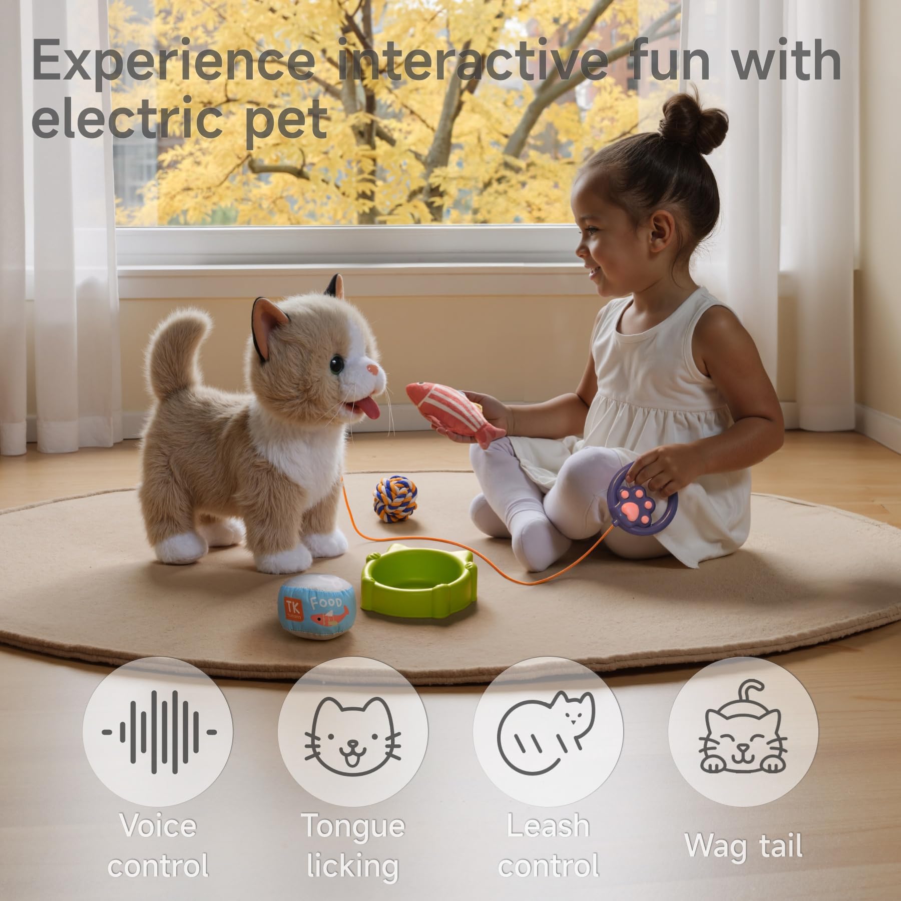TUMAMA Kids Meowing Cat delivering realistic sounds for storytelling