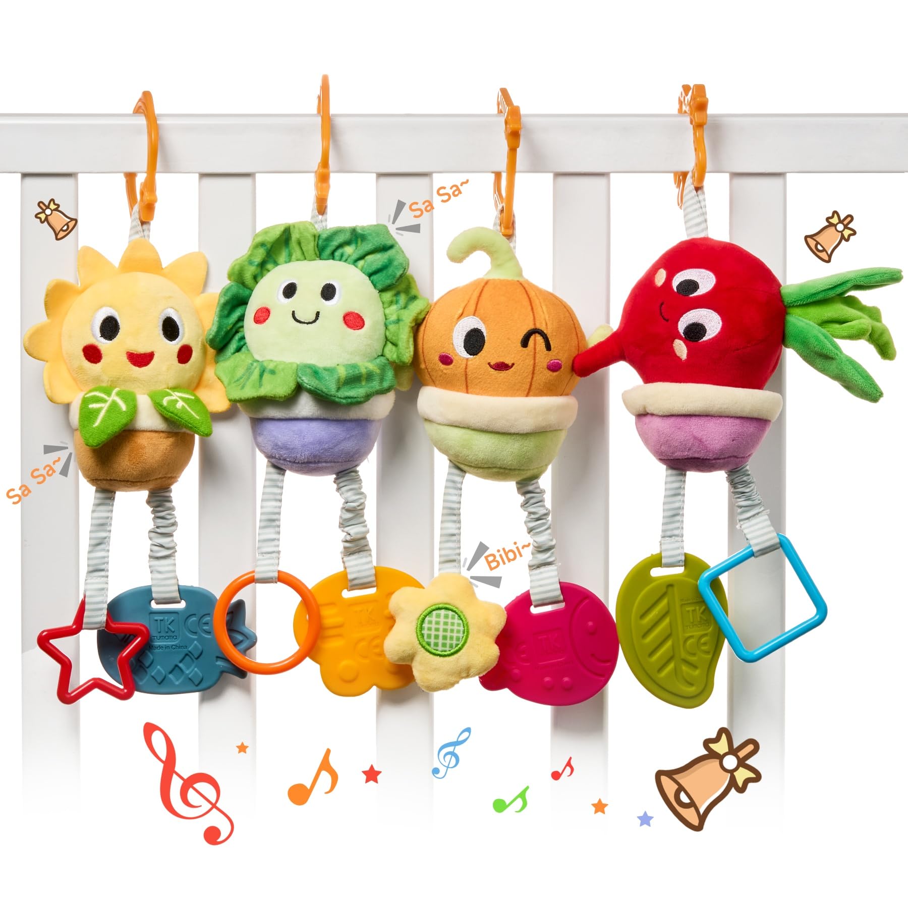 TUMAMA KIDS potted pumpkin toy for visual exploration and high-contrast play