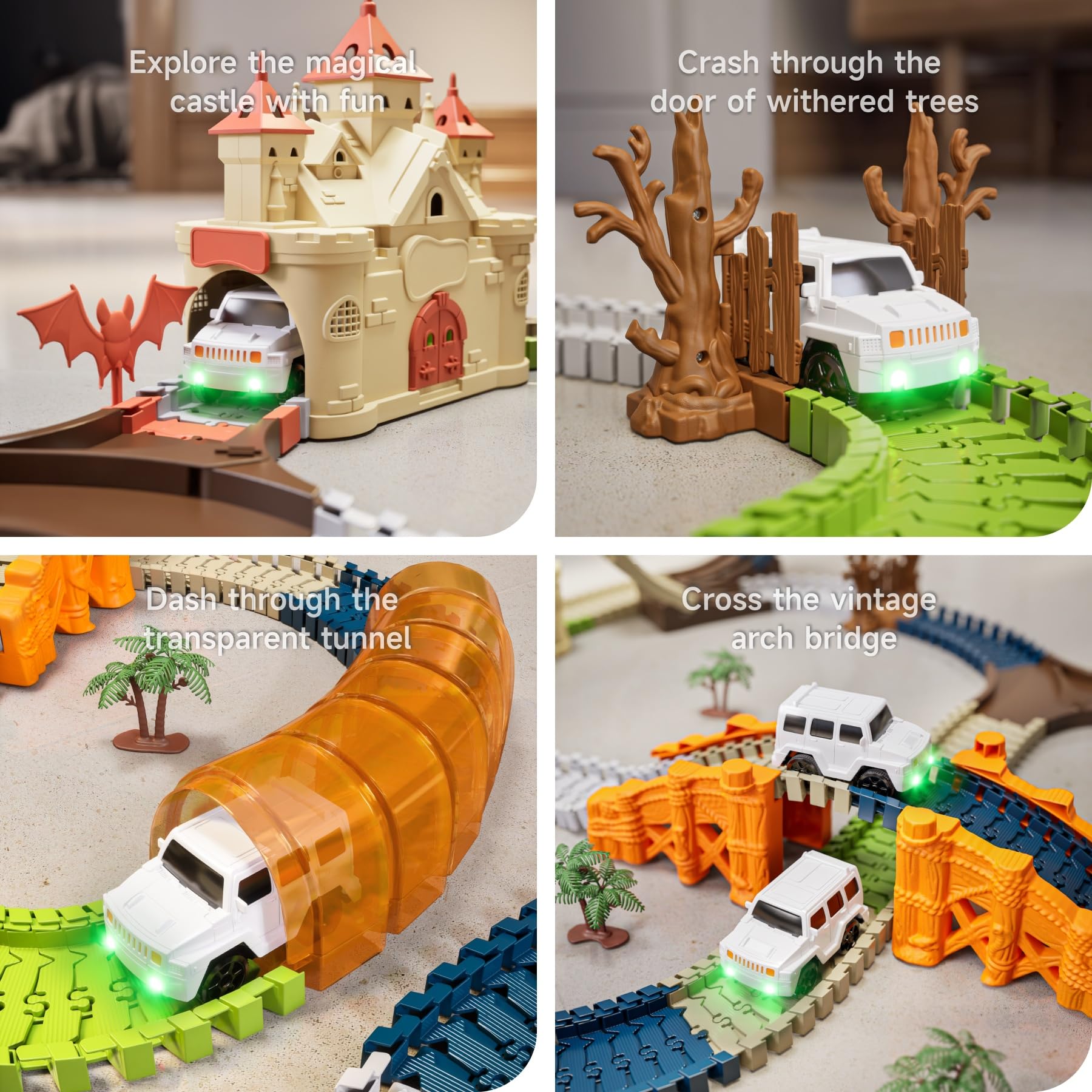 TUMAMA KIDS Race Track two electric cars offer thrilling play